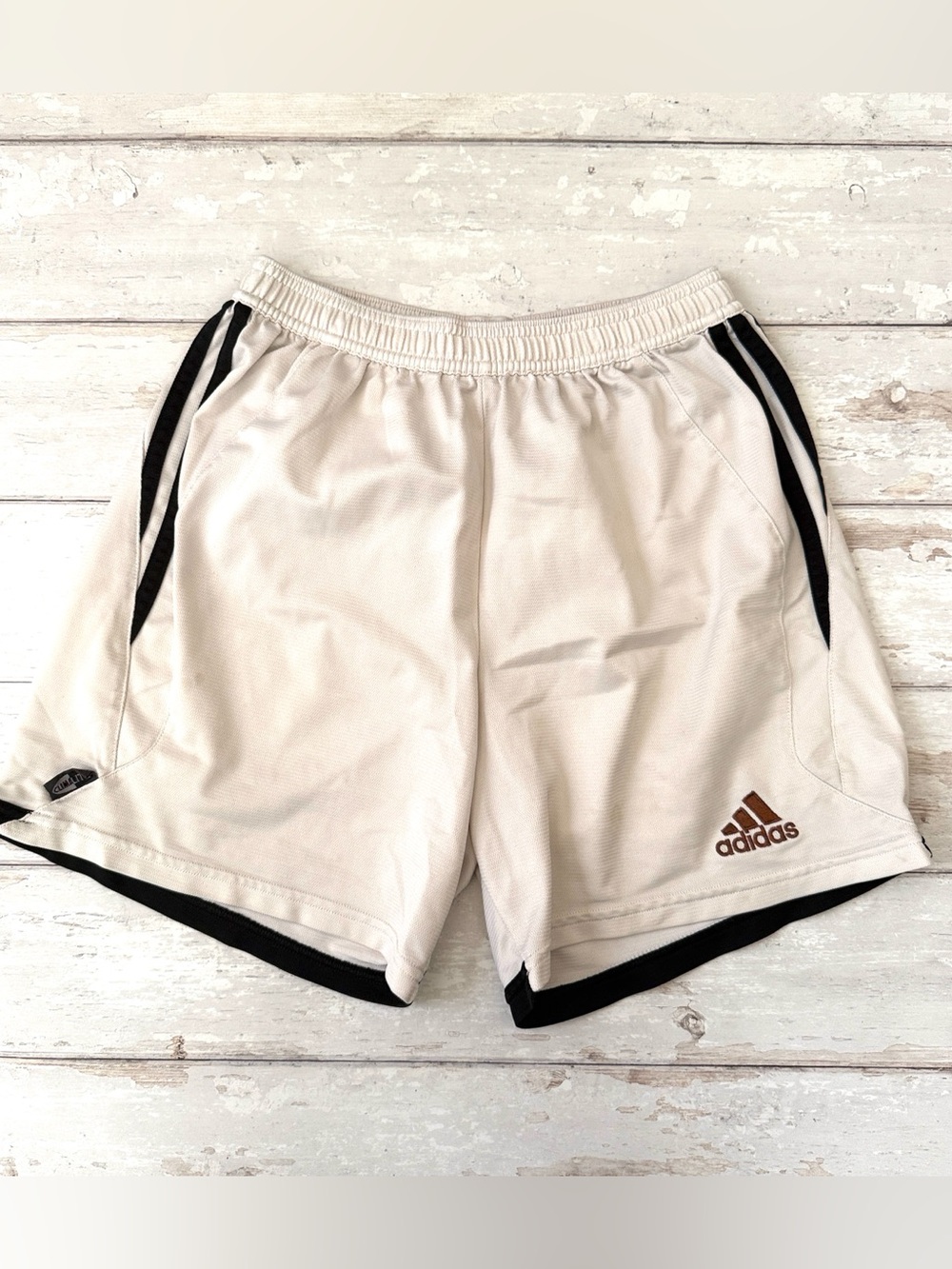 Adidas Men’s M Soccer Shorts White Athletic Sports Bottoms Size Medium